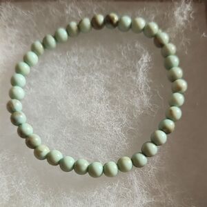 Bracelet With Beautiful Pale Green Stones